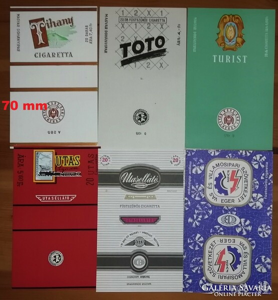 165 Kinds of old Hungarian cigarette packaging in printing condition!