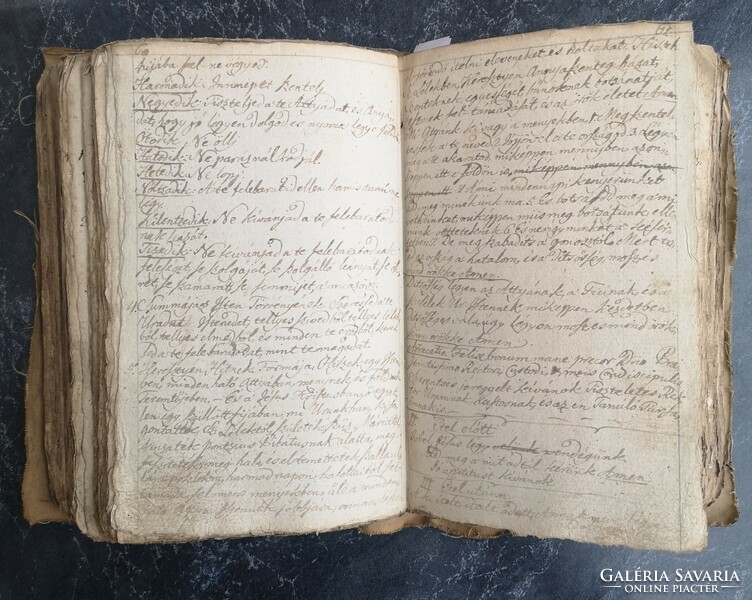 Manuscript book from the early 1800s, supplemented with an 18th century print. Rarity!