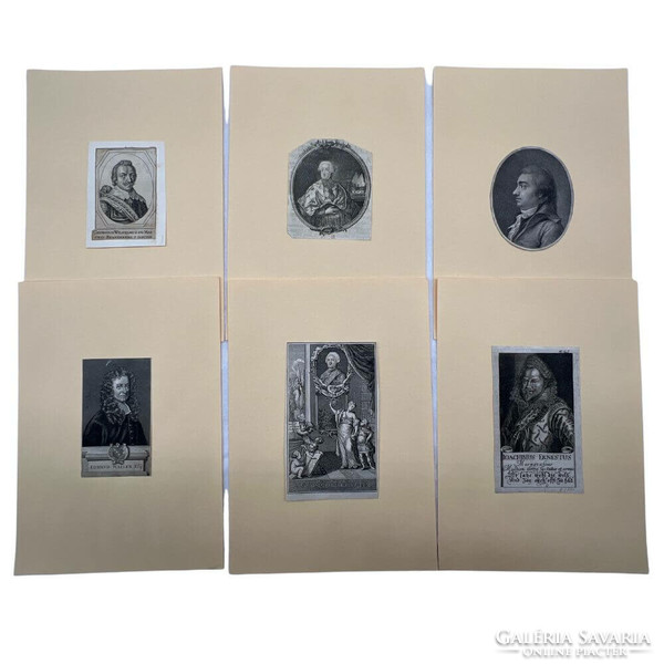 Collection of portrait engravings 