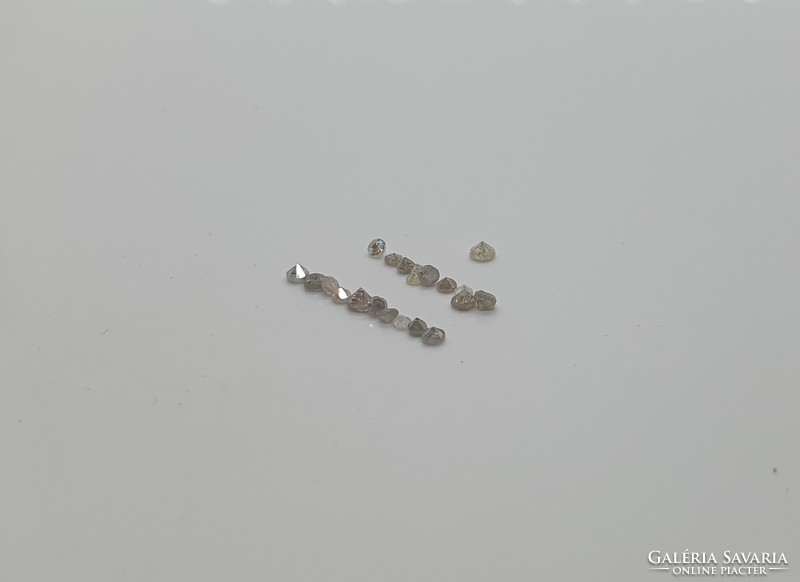 Diamond brill and round cut 0.25 Carat.