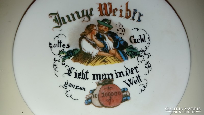 Antique porcelain decorative plate Bavarian plate