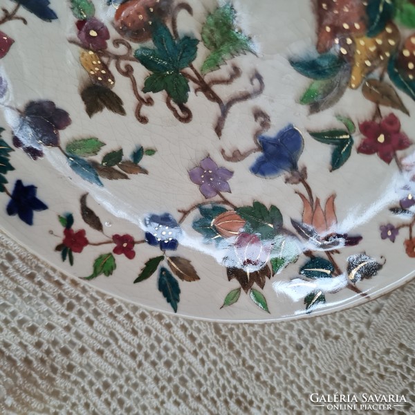 Antik fajansz kézzel festett tányér, falitányér - Rörstrand - 2.