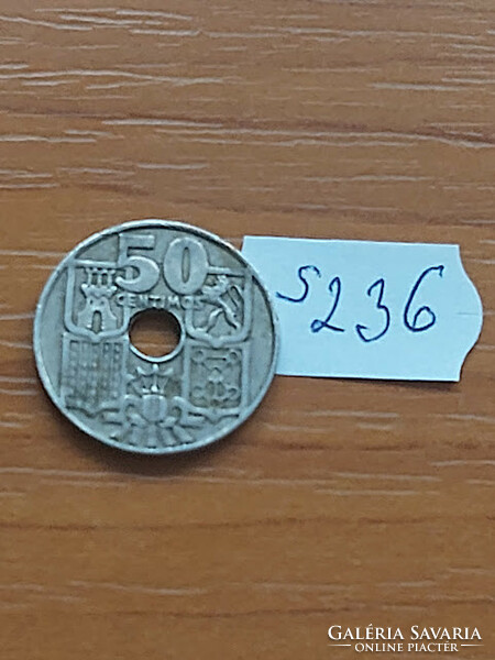 Spain 50 centimeter 1949 copper-nickel francisco franco s236