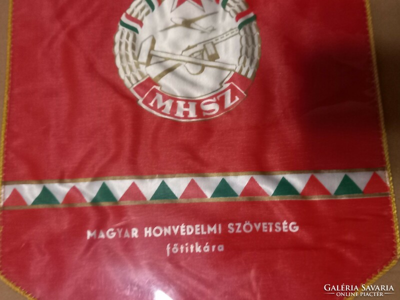 MHSZ Főtitkár emlék 30. évfordulója szocialista versenyben. Emlék zászló. 30x44cm
