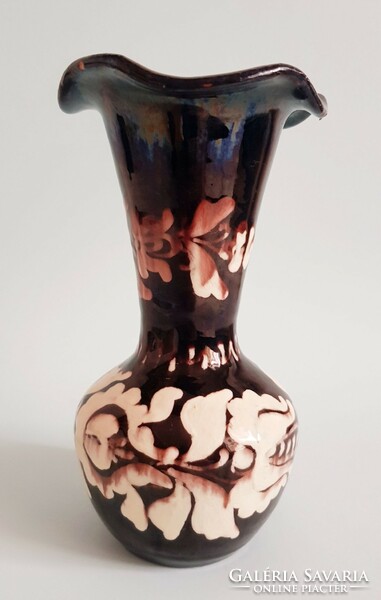 Sándor Fejes 1944 hmv ceramic vase 19cm