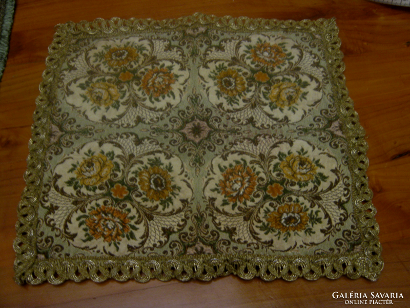 Metal fiber baroque small tablecloth