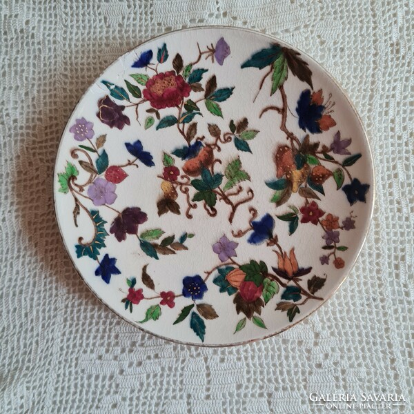 Antique faience hand-painted plate, wall plate - rörstrand - 2.