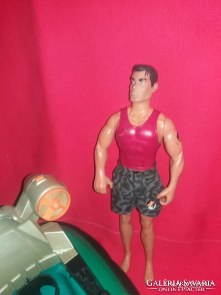 1999 Action Man HASBRO katona harcos akció légpárnás hajó Hidro jet 29 cm figura készlet