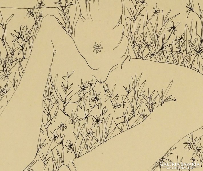 1G023 kelemen paál: flower garden ii. Erotic drawing