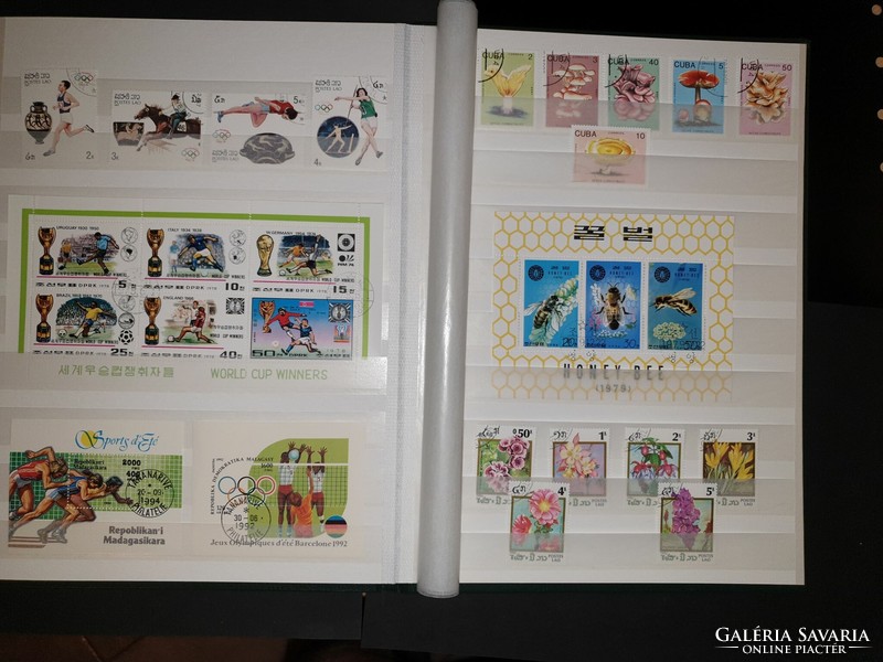 3 stamp albums with content