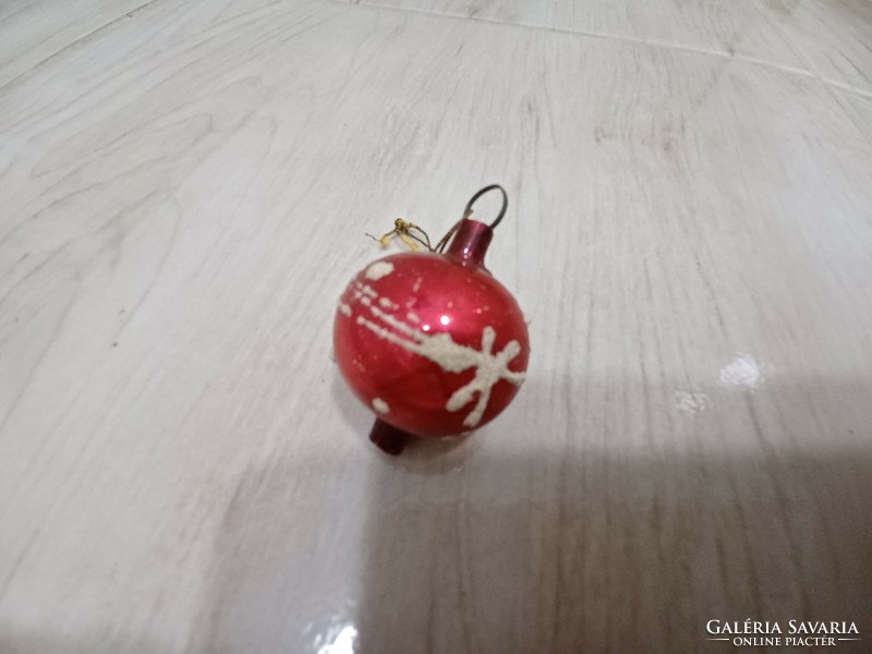 Karácsonyfadísz- régi, különleges, kis méretű üveg