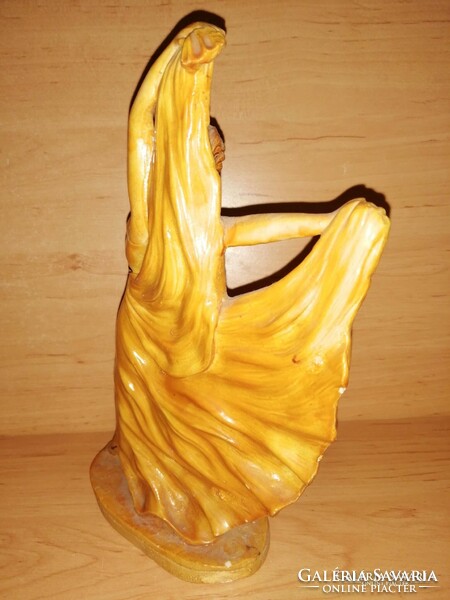 Régi só szobor hölgy figura 24,5 cm magas
