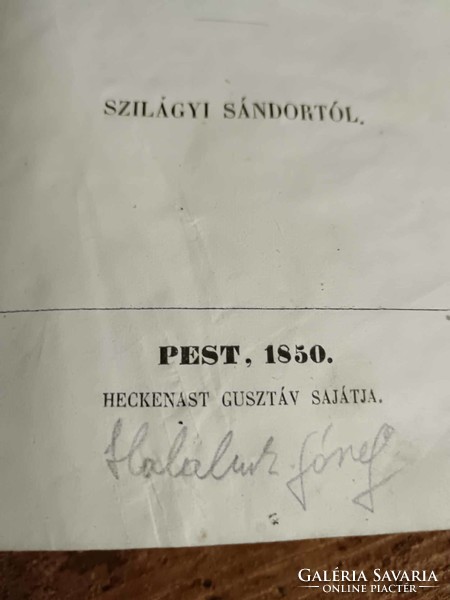 SZILÁGYI SÁNDOR A magyar forradalom története 1848- és 49-ben, vászon kötésű könyv, első kiadás