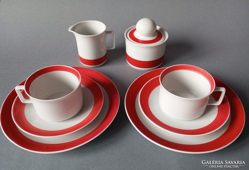 Schirnding bavaria bauhaus breakfast set for 2 people 1970