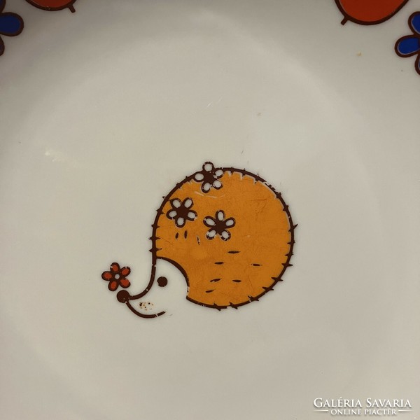 Hollóháza hedgehog porcelain small plate - ovis plate - children's plate 15 cm