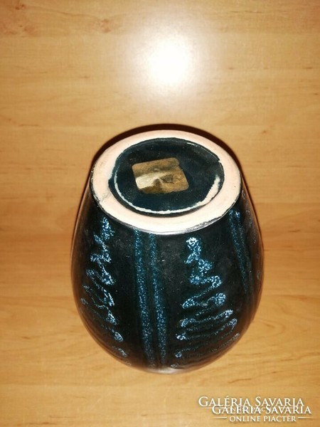 Tófej kerámia váza 18,5 cm magas (18/d)