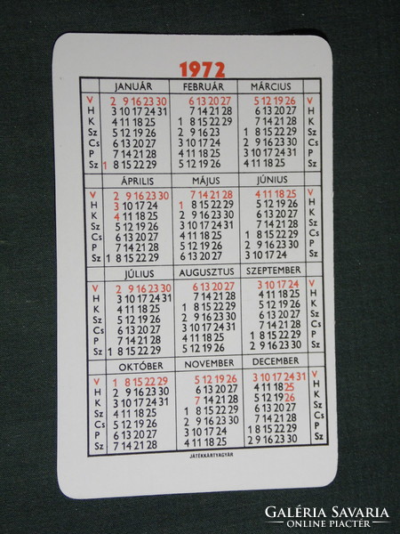 Card calendar, small island daily newspaper, newspaper, magazine, graphic artist, 1972, (5)