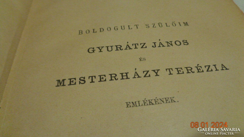 A hit oltára , evangélikus imakönyv  , írta  Gyurgyátz  Ferenc  1893.