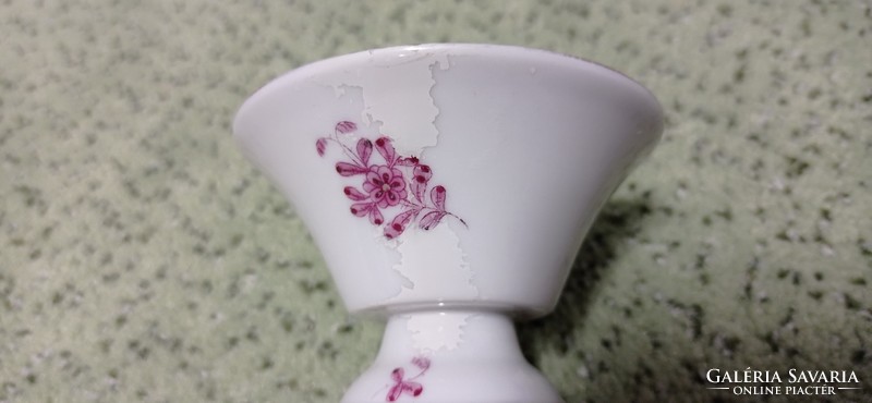 Ritka, különleges, Herendi csésze, tálka, kaspó, váza. Apponyi lila pur-pur, kis váza.