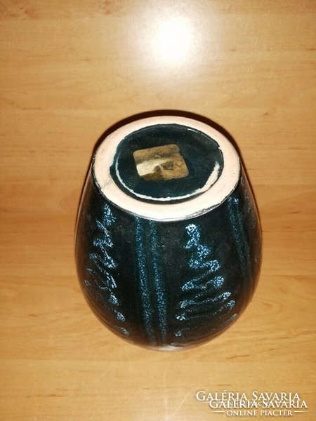 Tófej kerámia váza 18,5 cm magas (18/d)
