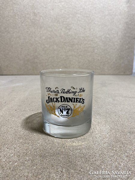 Jack Danielses whiskeys pohár, régi, 8 cm-es, gyűjtőknek. 2170