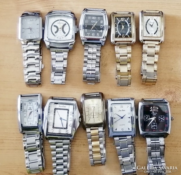 10 quartz watches of the same style in mint condition. They need to be replaced