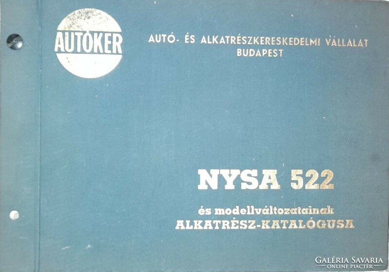 NYSA 522 és modellváltozatainak alkatrész-katalógusa