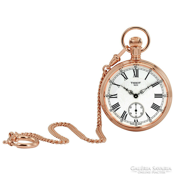New tissot lepine rosegold pocket watch, mechanical, in box, excellent gift!