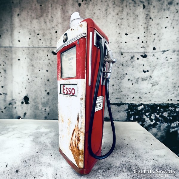 Retro, vintage, loft, industrial design usa gas station column