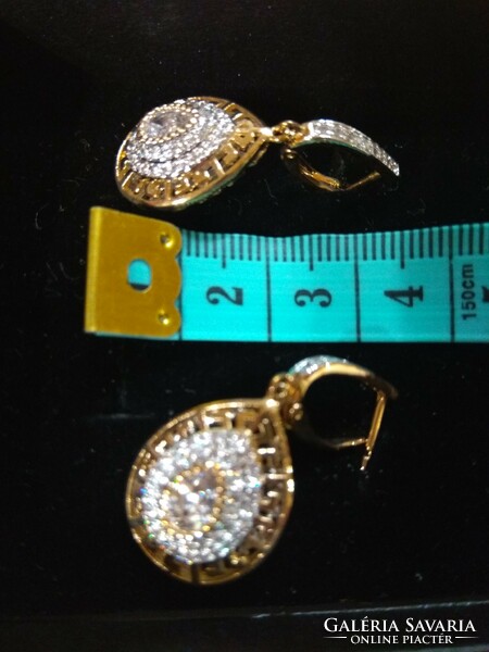 Silver gilded earrings