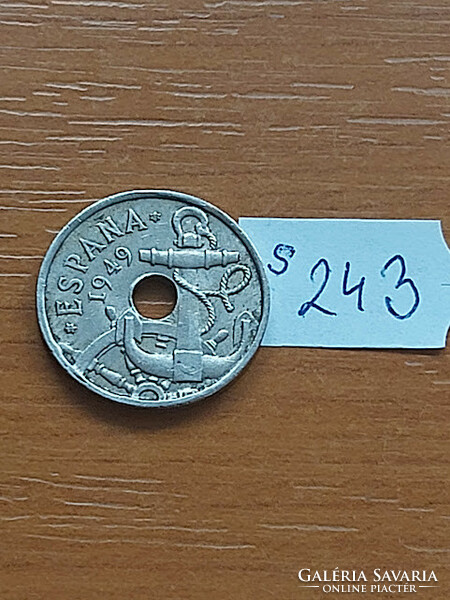 Spain 50 centimeter 1949 copper-nickel francisco franco s243