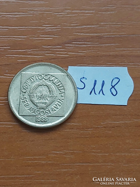 Yugoslavia 50 dinars 1988 brass s118