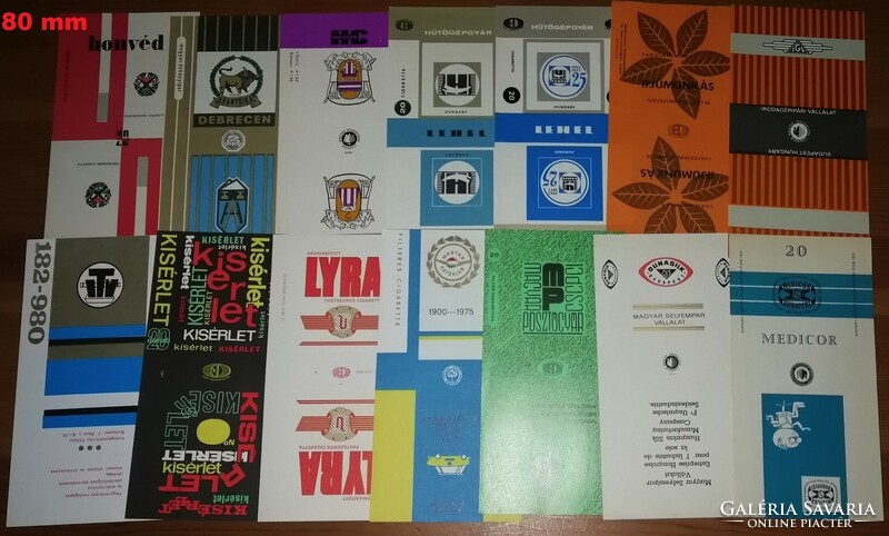 165 Kinds of old Hungarian cigarette packaging in printing condition!