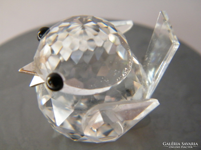 Vintage swarovski silver crystal birdie in original box