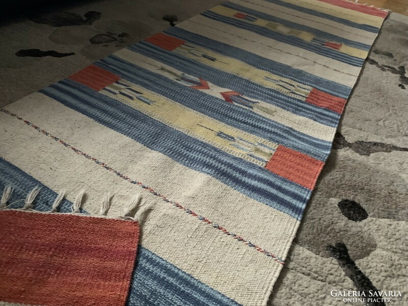 Eredeti kilim szőnyeg kézzel készült 60 x 240 cm. 100% pamut kelim