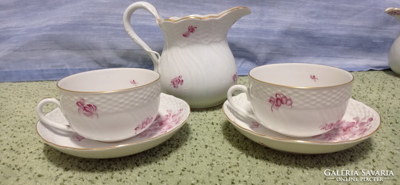 Old, rare, Herend tea cups and Herend spout. Factory