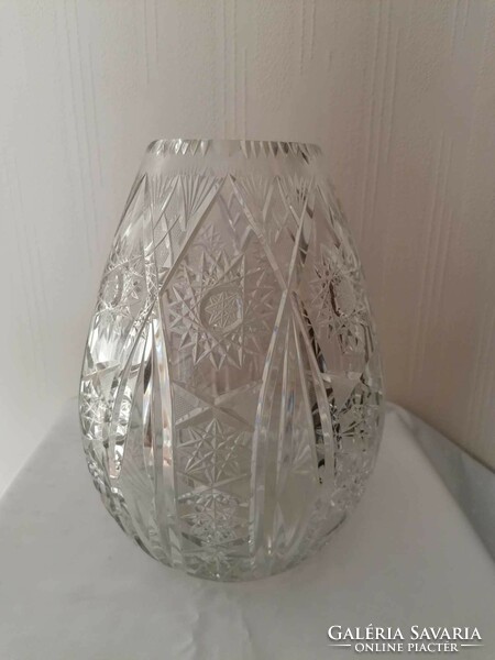 Large crystal vase with a special shape
