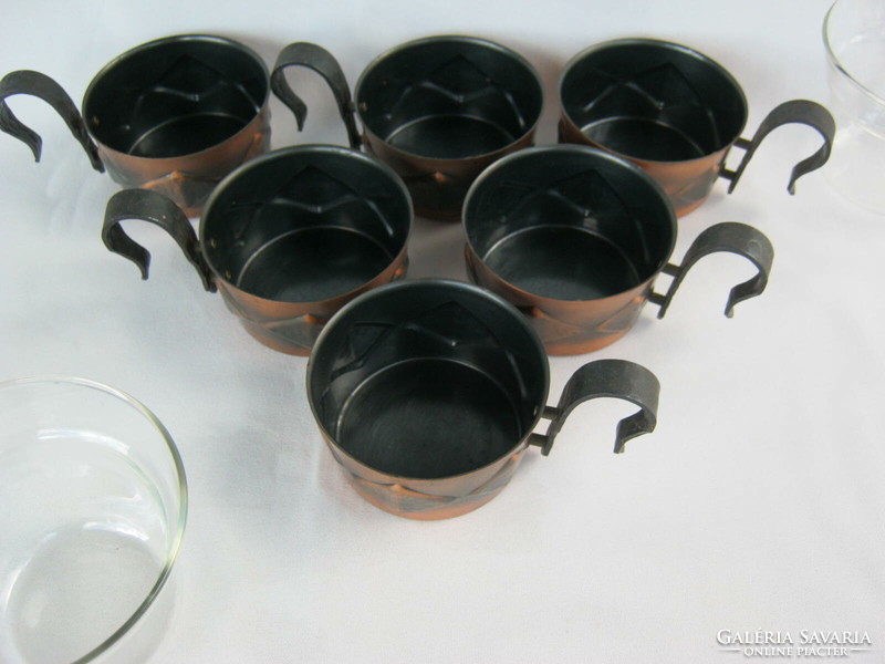 Retro craftsman set of 6 glasses