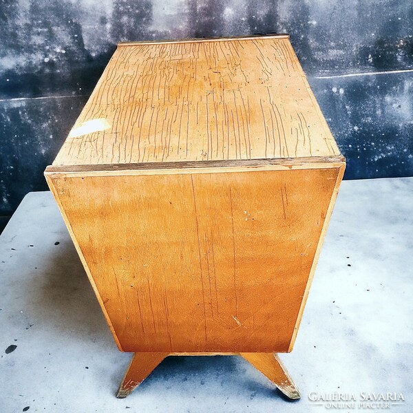 Retro, loft design desk with blinds