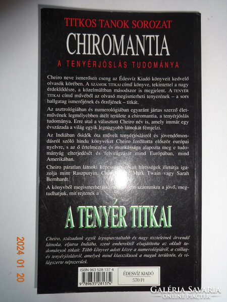 'Cheiro: the secrets of the palm/chiromancy - our fate is in our 