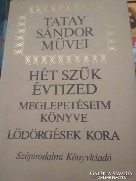 Sándor Tata's works 5 books together 1000 HUF