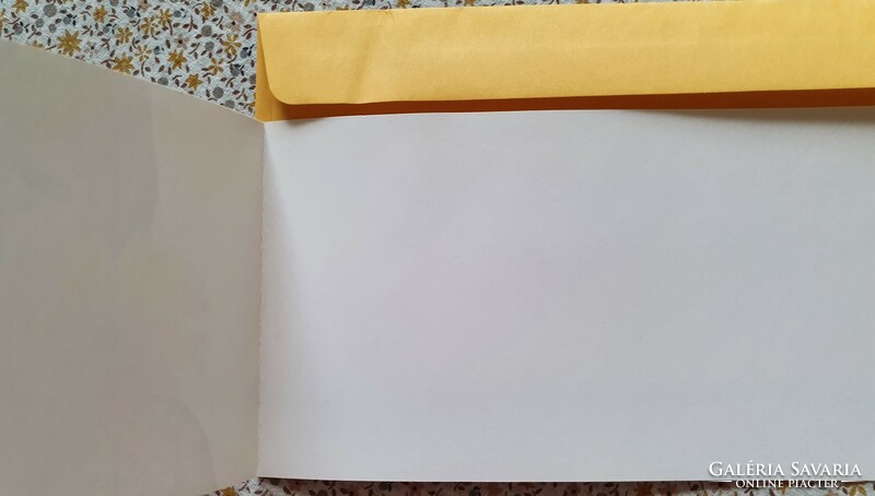 Jókívánság képeslap borítékkal üdvözlőlap üdvözlőkártya levelezőlap postatiszta német gerbera gyerek