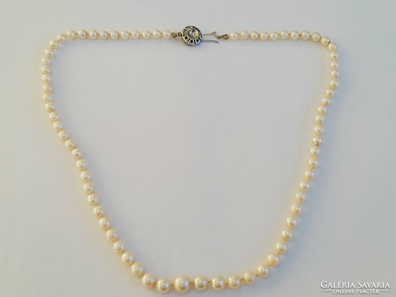 HUF 1 fabulously beautiful antique genuine 835 silver clasp pearl string