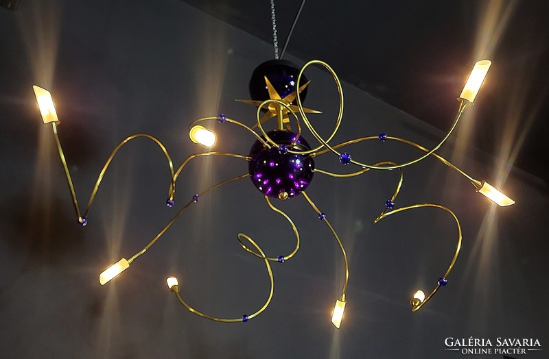 Murano postmodern chandelier, hanging lamp