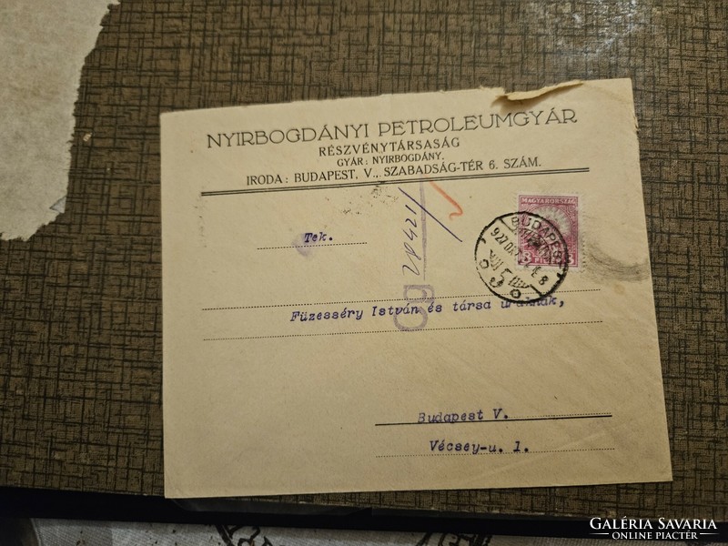 1927-es Fejléces levelezőlap Budapest