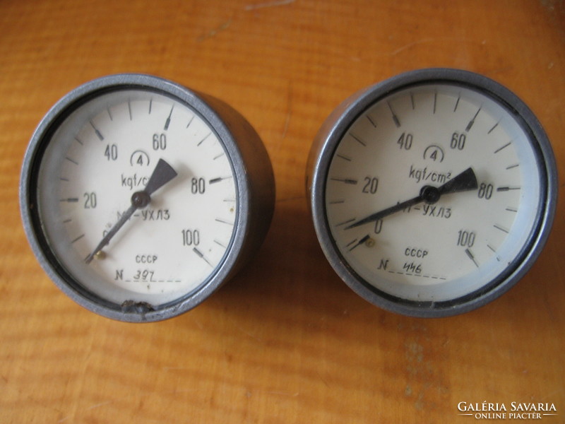 Retro soviet, russian, cccp pressure gauge