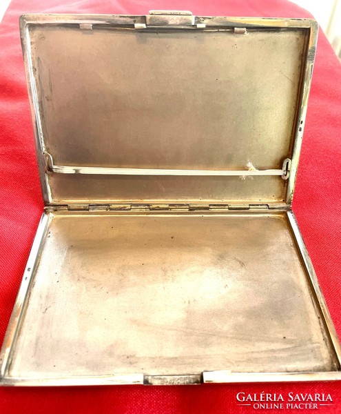 Silver cigarette case, 224 grams