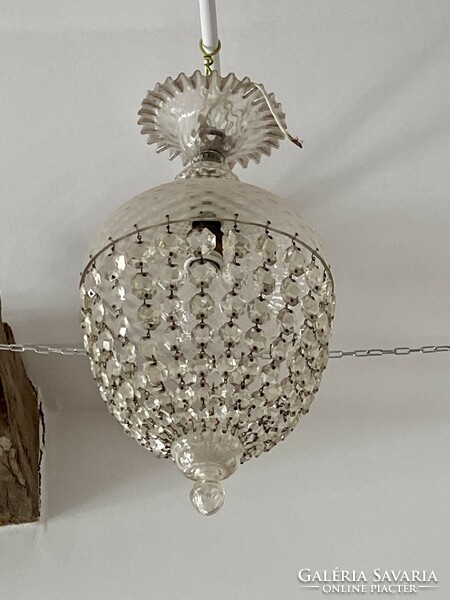 Antique crystal lamp