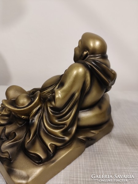 Lucky pot-bellied Buddha statue made of resin