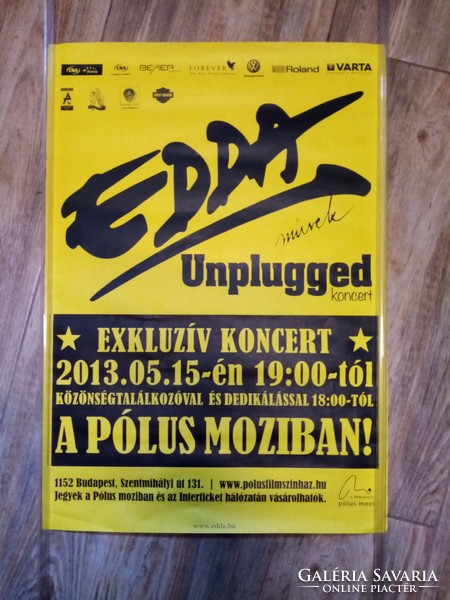 Edda concert poster. 69 X 48 cm.